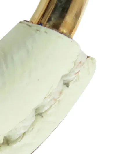 Pre-owned Hermes 2000-2025 Rose Gold Plated And Leather Loop Earrings Costume Earrings In Pink