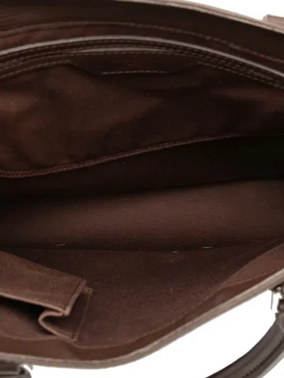 Pre-owned Louis Vuitton 2004 Epi Sac Plat Pm Tote Bag In Brown