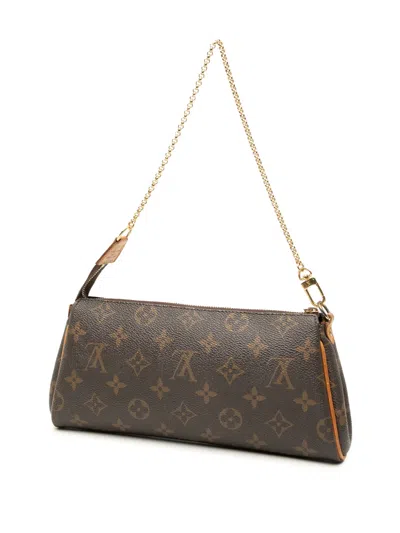Pre-owned Louis Vuitton 2010 Monogram Eva Satchel In Brown