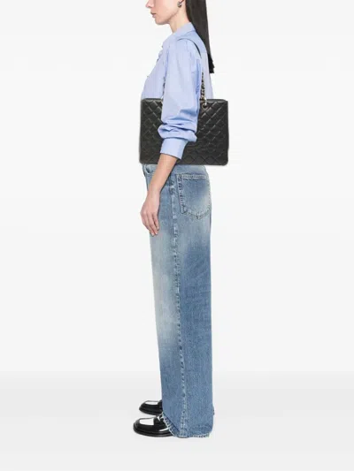 Pre-owned Chanel 2009-2010 Caviar Grand Shopping Tote Bag In Black