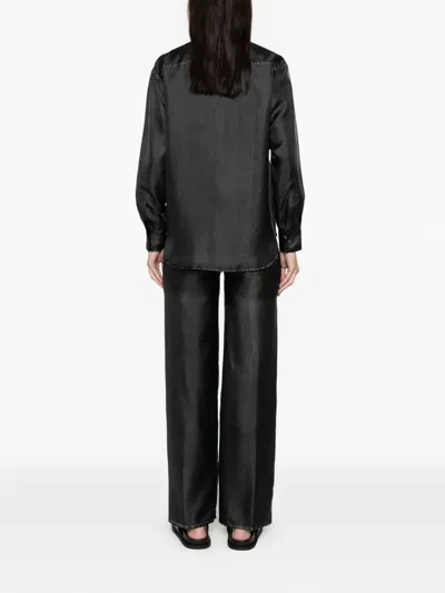 Jucca Printed Silk Shirt In Black