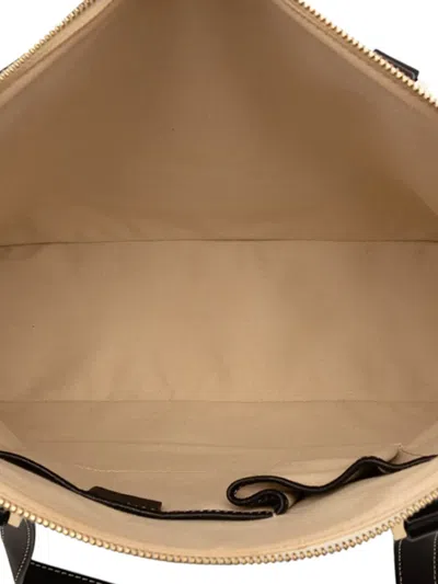 Pre-owned Celine 2000 Macadam Coated Canvas Tote Bag In Brown