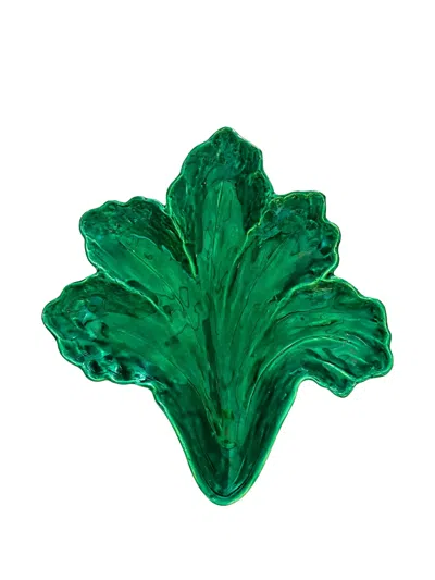 Bitossi Home Salad-shaped Serving Dish (42.5cm X 39cm) In Green