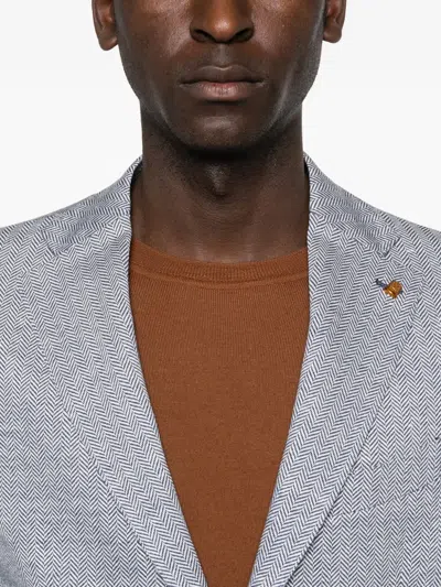 Latorre Herringbone-pattern Blazer In Multi