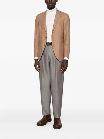 Latorre Single-breasted Blazer In Brown