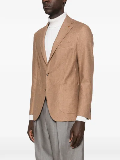 Latorre Single-breasted Blazer In Brown
