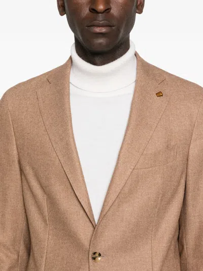 Latorre Single-breasted Blazer In Brown