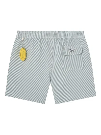 Hartford Striped Swim Shorts In Multi