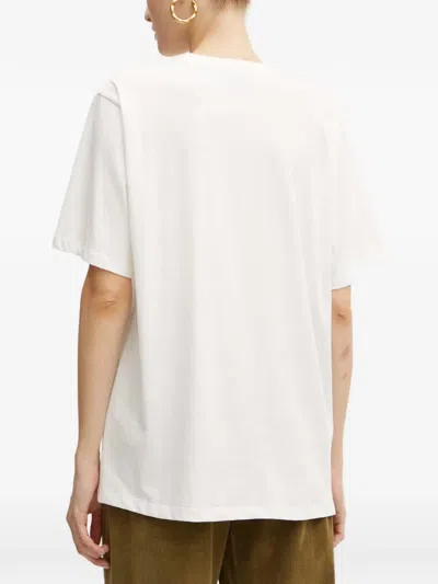 Pinko Floral-print T-shirt In White