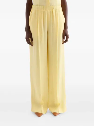 Jil Sander Envers Side-slits Trousers In Yellow