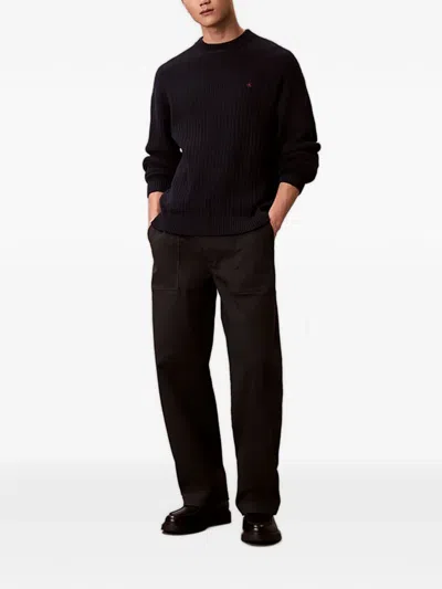 Calvin Klein Jeans Est.1978 Ribbed Jumper In Multi