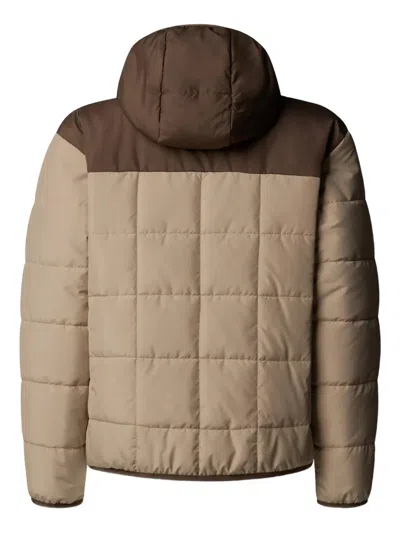 The North Face Reversible Hooded Quilted Jacket In Brown