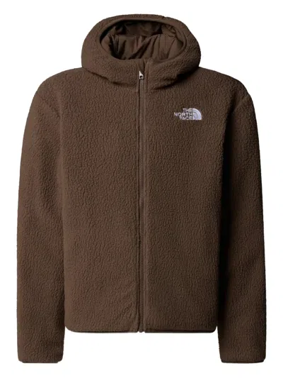 The North Face Reversible Hooded Quilted Jacket In Brown