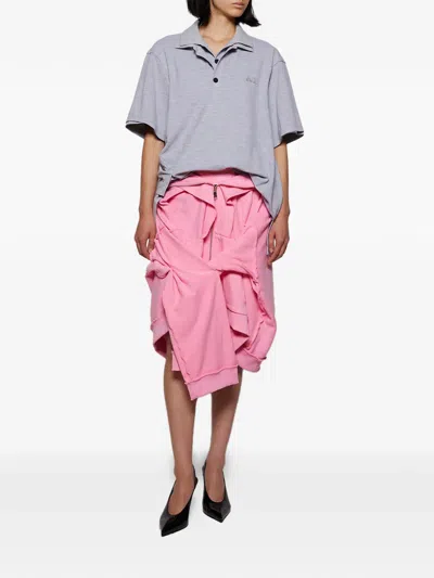 Natasha Zinko Hoodie Midi-skirt In Pink