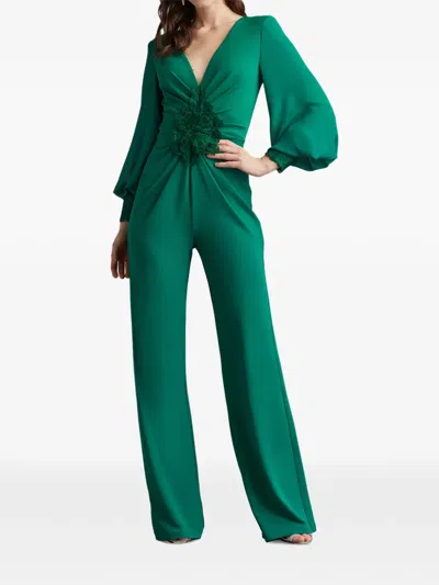 Tadashi Shoji Sahana Bishop Jumpsuit In Green