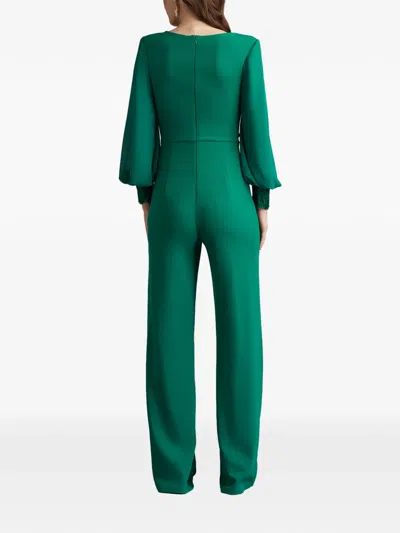 Tadashi Shoji Sahana Bishop Jumpsuit In Green