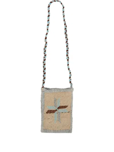 Chamula Embroidered Messenger Bag In Red