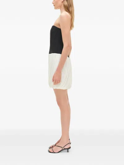 Simkhai Josie Strapless Draped Dress In Black