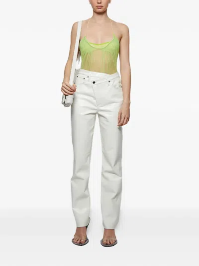 Nensi Dojaka Cami Gathered Bodysuit In Yellow