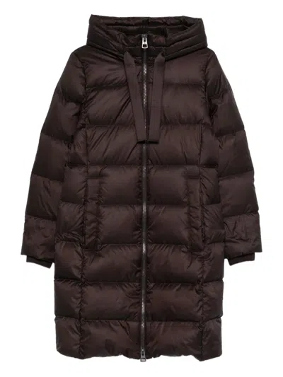 Marc O'polo Hooded Zip Coat In Brown
