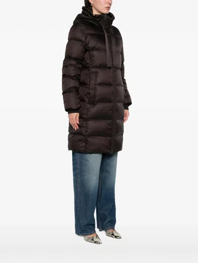 Marc O'polo Hooded Zip Coat In Brown