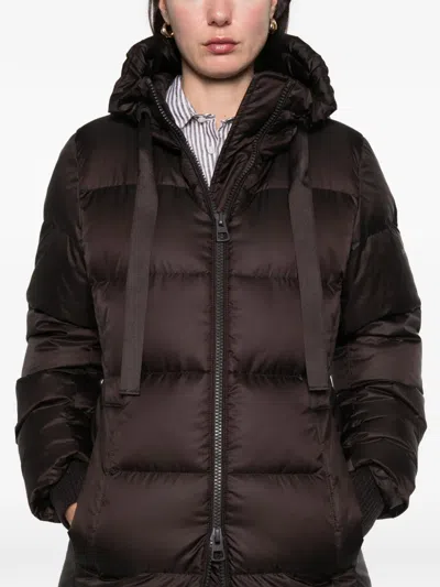 Marc O'polo Hooded Zip Coat In Brown