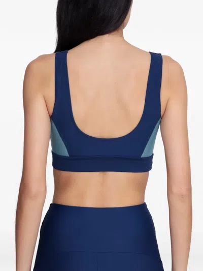 Lygia & Nanny Flow U-neck Sports Bra In Blue