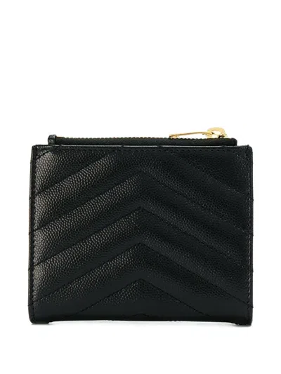 Saint Laurent Cassandre Cardholder In Black