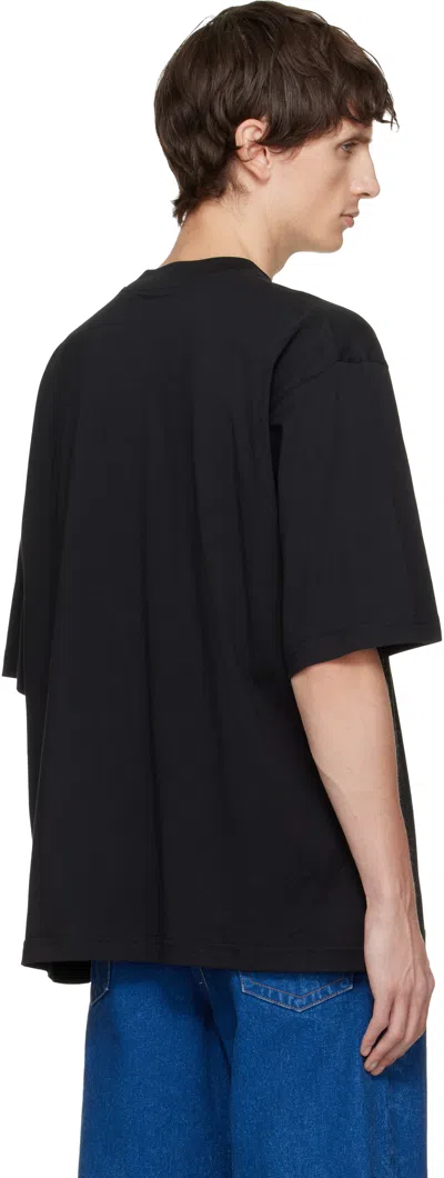 Marni Cotton T Shirt With Logo Print In Black