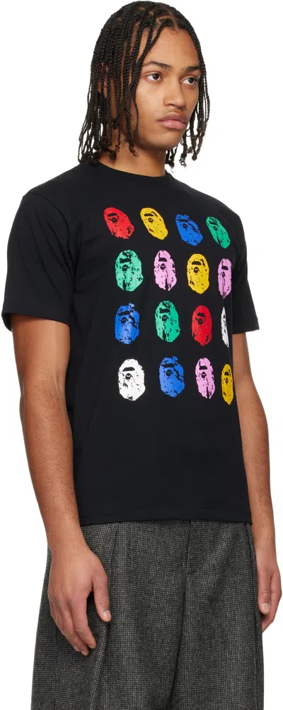 Bape Black 'a Bathing Ape' 32nd Anniversary T-shirt In Black