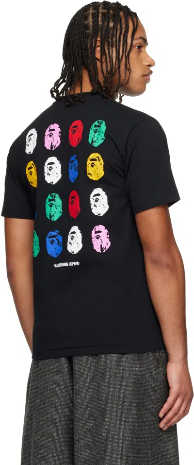 Bape Black 'a Bathing Ape' 32nd Anniversary T-shirt In Black