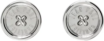 Jean Paul Gaultier 'the Button' Earrings In Metallic