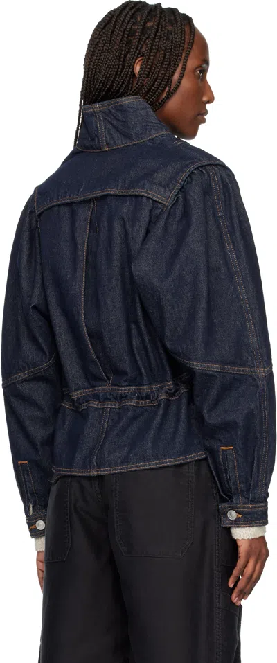 Isabel Marant Navy Dolie Denim Jacket In Blue