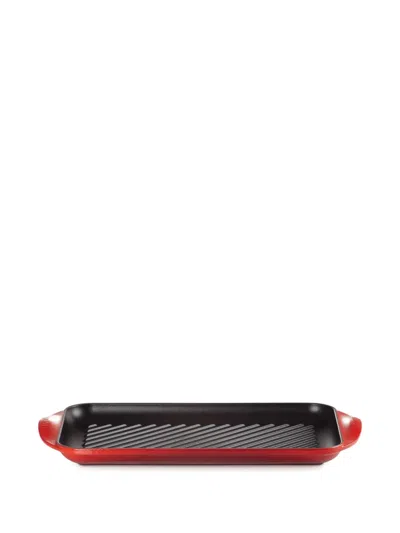 Le Creuset Extra-wide Iron Grill (40cm) In Red