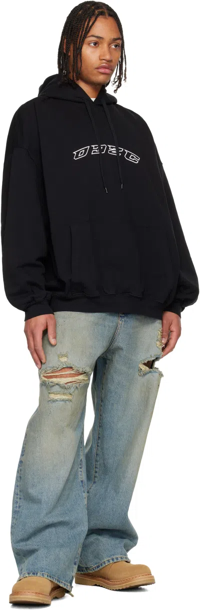 032c Black Hansel And Gretel Oversized Hoodie In Black