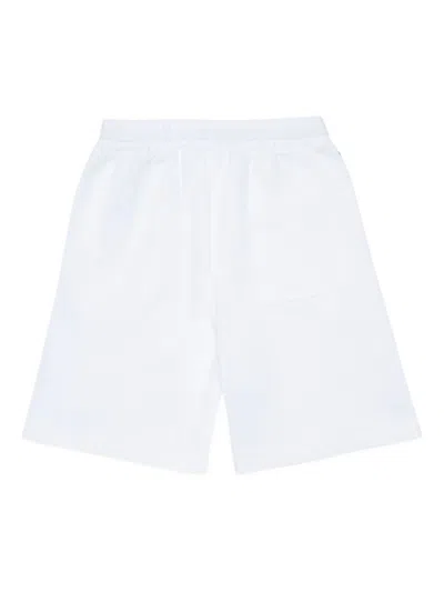 N°21 Logo-detail Side-band Shorts In White