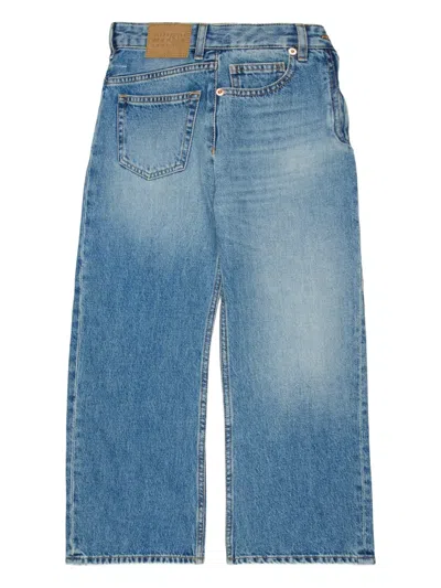 Mm6 Maison Margiela Back-patch Pocket Jeans In Blue