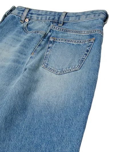 Mm6 Maison Margiela Back-patch Pocket Jeans In Blue
