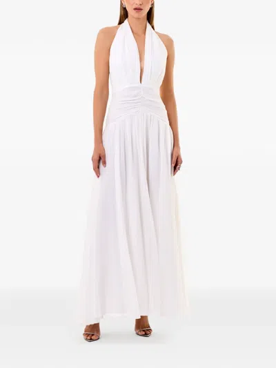 Nicholas Arella Silk Dress In White