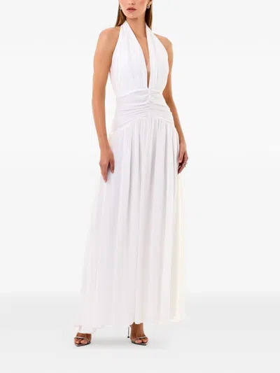 Nicholas Arella Silk Dress In White