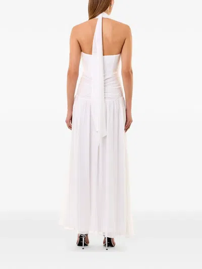 Nicholas Arella Silk Dress In White