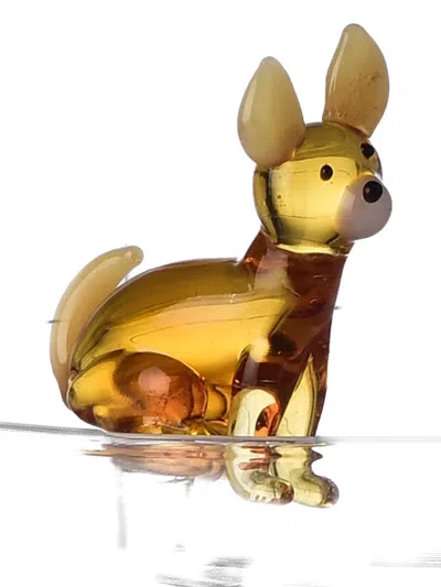 Ichendorf Milano X Alessandra Baldereschi Ichendorf Dogs Tea Cup With Saucer In Brown