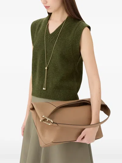 Furla Large Lara Textured Shoulder Bag In Pattern