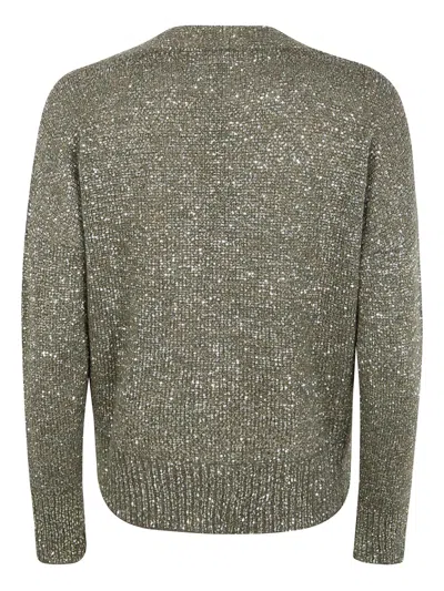 D Exterior Sequin-embellished Cardigan In Multi