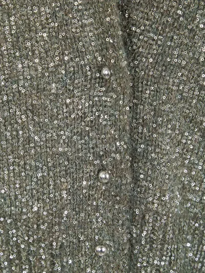 D Exterior Sequin-embellished Cardigan In Multi