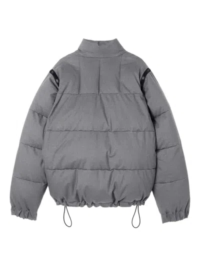 Sunnei Puffy Bomber Jacket In Gray