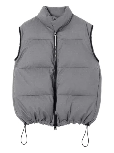 Sunnei Puffy Bomber Jacket In Gray