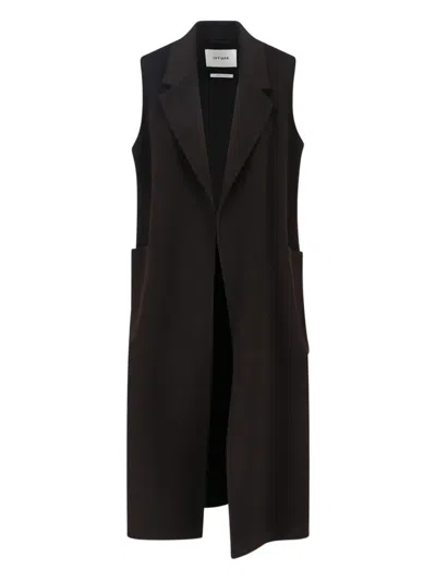 Ivy & Liv Clarissa Sleeveless Coat In Brown