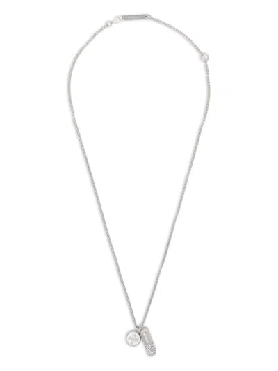 Ambush Logo-charm Pendant Necklace In Silver