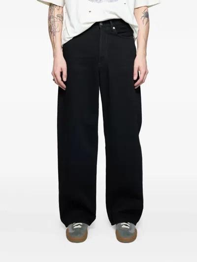 Acne Studios Logo-patch Jeans In Multi